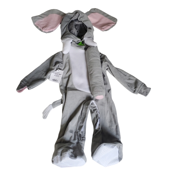 Elephant Costume /Jumpsuit Halloween Unisex Size 0-6 Months - Picture 9 of 13